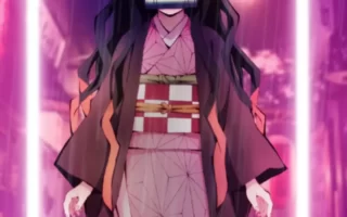 Neon 4K Demon Slayer Nezuko Wallpaper Kimetsu no yaiba Anime iPhone Wallpapers Digital Art