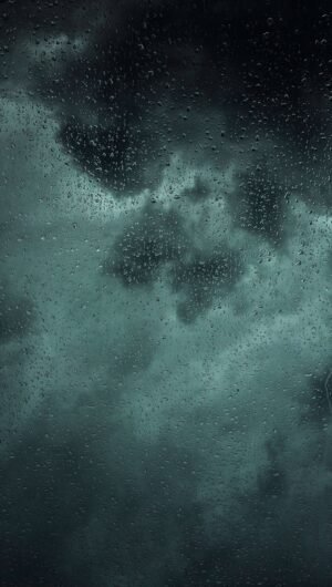 Rain With Dark Clouds 4K iPhone 13 Wallpaper scaled