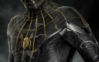 Spiderman Black and Gold Suit iphone 13 pro max wallpaper