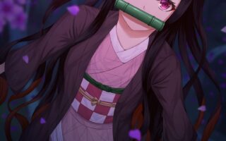 Super Cute Demon Slayer Nezuko Wallpaper Kimetsu no yaiba Anime iPhone Wallpapers
