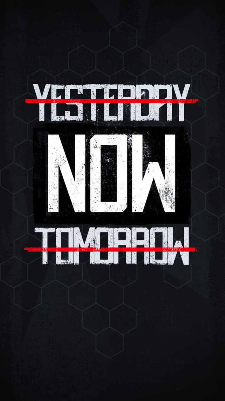 Super HD Quote NOW iPhone Wallpaper