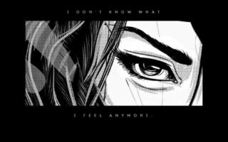 Super HD Quote No More Feelings iPhone Wallpaper