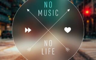 Super HD Quote No Music No Life iPhone Wallpaper