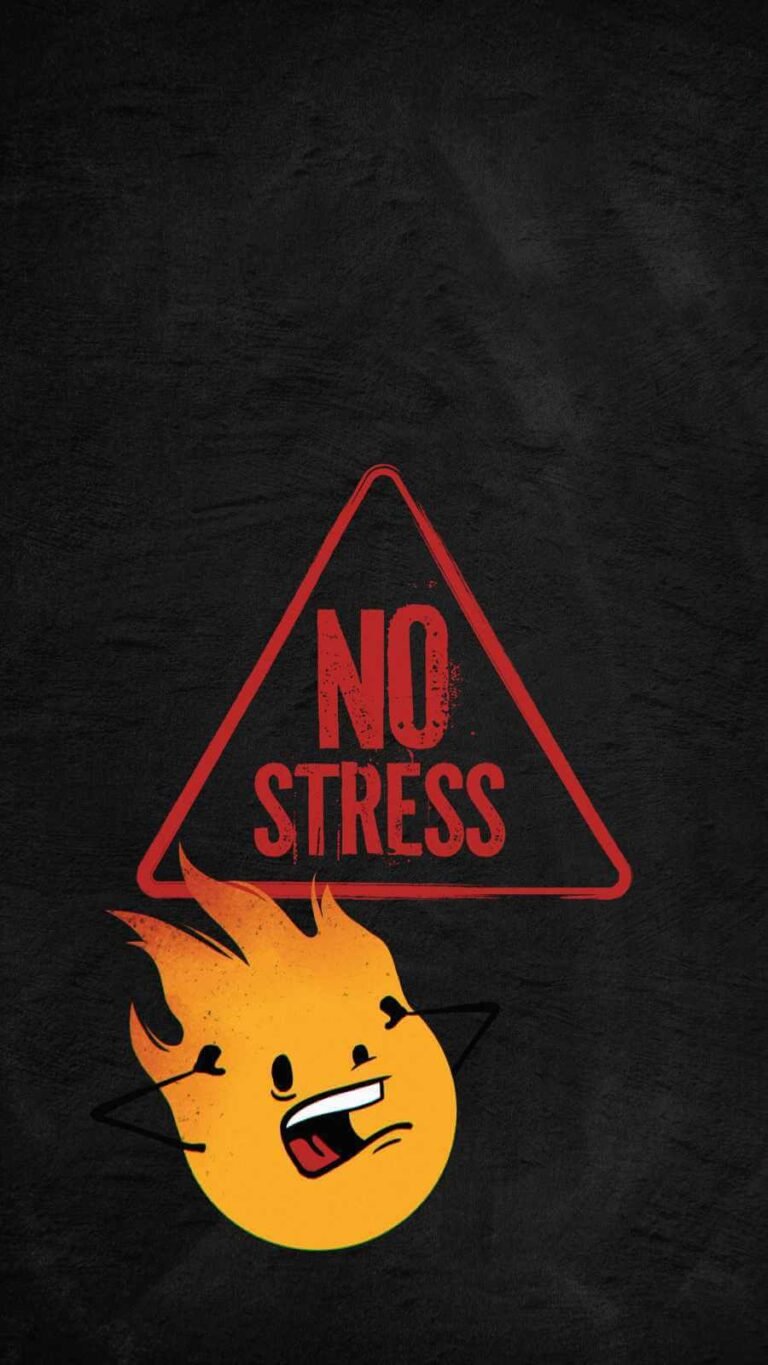 Super HD Quote No Stress iPhone Wallpaper