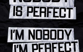 Super HD Quote Nobody is Perfect iPhone Wallpaper