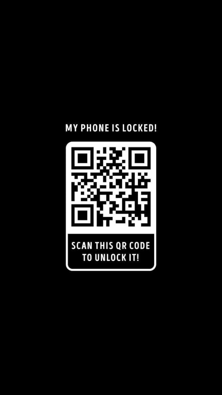 Super HD Quote QR Code Lock iPhone Wallpaper