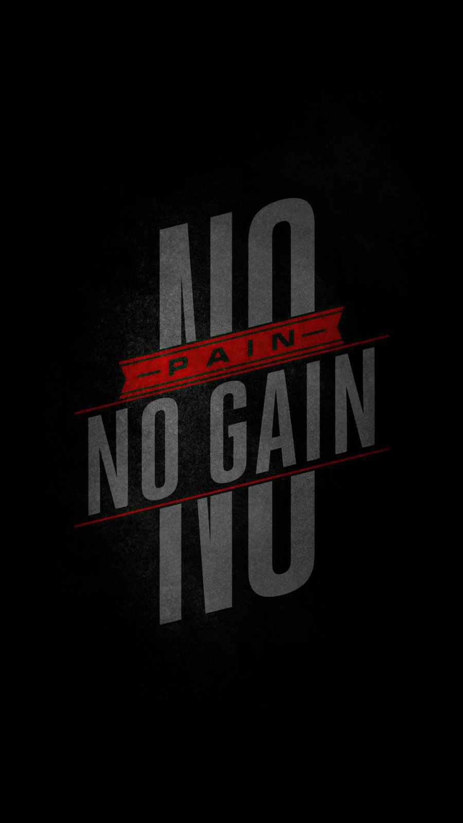 Super HD Quote no pain no gain iPhone Wallpaper