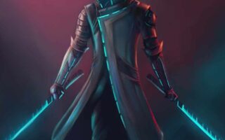 iphone 13 pro max wallpaper cyber ronin artwork iPhone Wallpaper