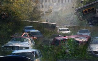 iphone 13 wallpaper I Am Legend movie still The Last of Us mode of transportation