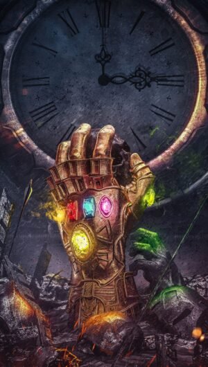 iphone 13 wallpaper Infinity Stones Infinity Gauntlet Thanos Avengers Infinity War scaled