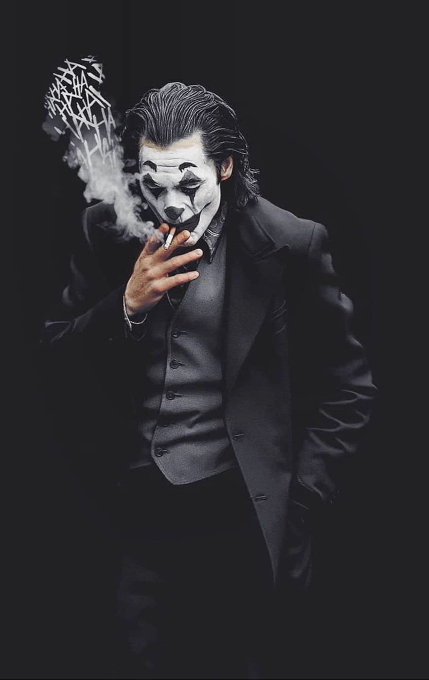 iphone 13 wallpaper Joker black DC Comics Batman Joaquin Phoenix movie characters
