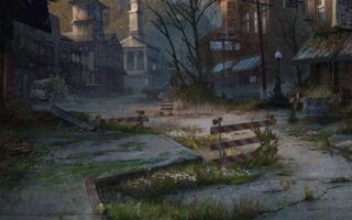 iphone 13 wallpaper ghost town graphics The Last of Us concept art video games