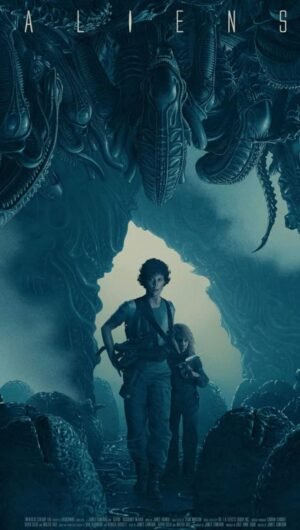 iphone 13 wallpaper movie poster aliens Sigourney Weaver H. R. Giger Aliens movie