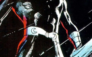 Awesome art HD wallpaper Comics moon knight mr knight marvel iphone wallpapers