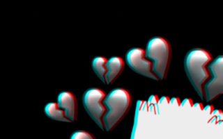 Broken heart HD minimalist black anime simson Emo iphone backgrounds scaled
