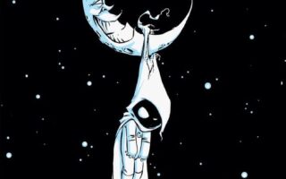 Cool HD wallpaper Moon Knight Marvel BW Stars Moon HD cartoon comicphone wallpapers