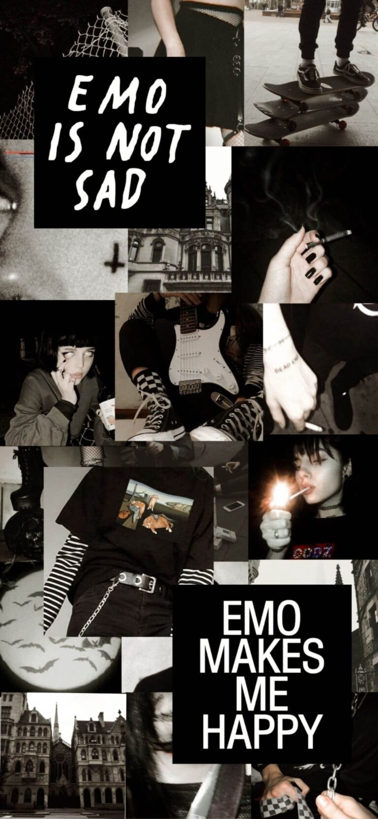 Emo Makes Me Happy HD Aesthetic Quote Emo iphone background