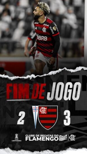 Flamengo VITORIA DO MENGAAAAO Flamengo vence a Universidad Catolica no Chile por 3 a 2