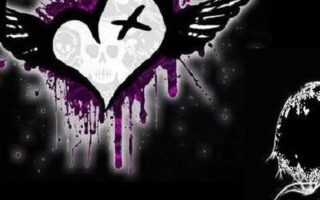 HD Love Black and Cute Emo iPhone Wallpaper