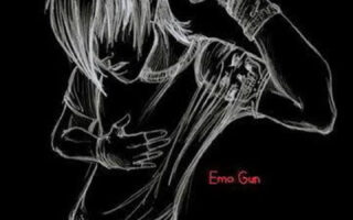 HD minimalist black art gan emo iphone wallpaper