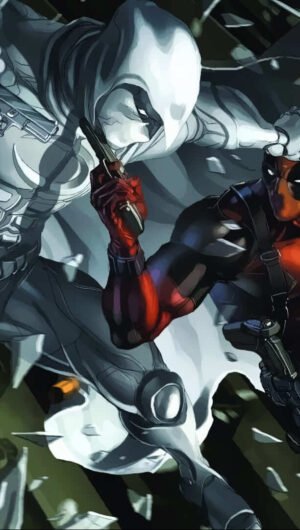 HD wallpaper orange and black suit man wallpaper Marvel Comics Merc with a mouth phone wallpaper