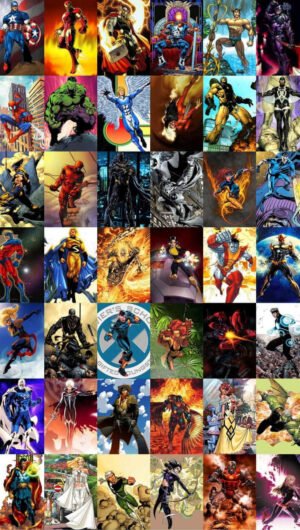 HD wallpaper super heroes collage Comics Marvel Comics Angel iphone wallpaper