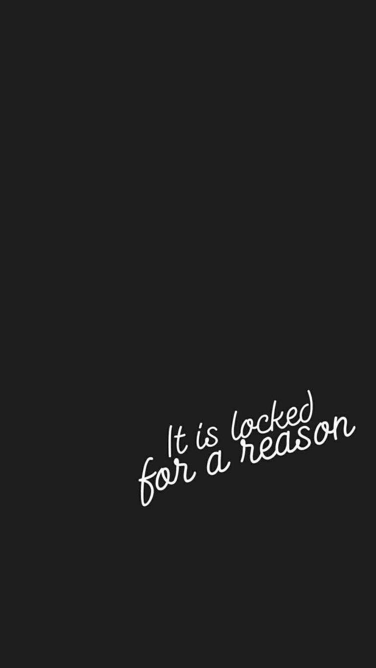 iT is Locked for a Reason HD Quote iphone bakground