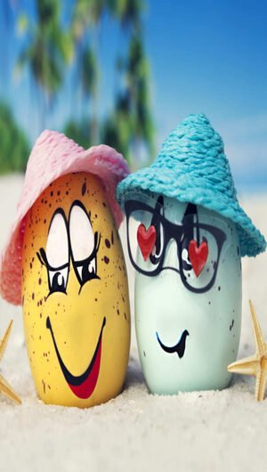 Love and Cute summer wallpaper iphone eggs summer background