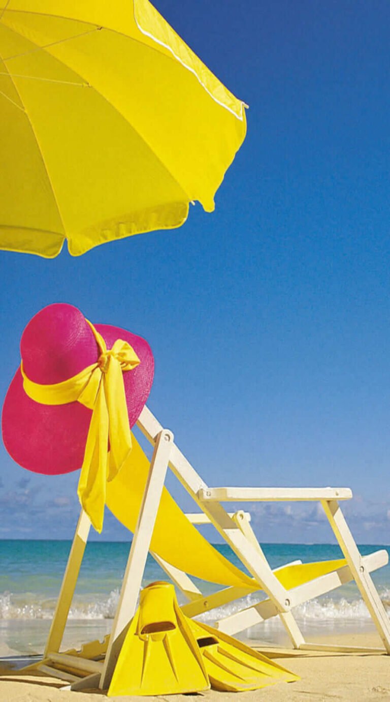 yellow bech Super Cute summer wallpaper iphone Best summer backgrounds for all Phones