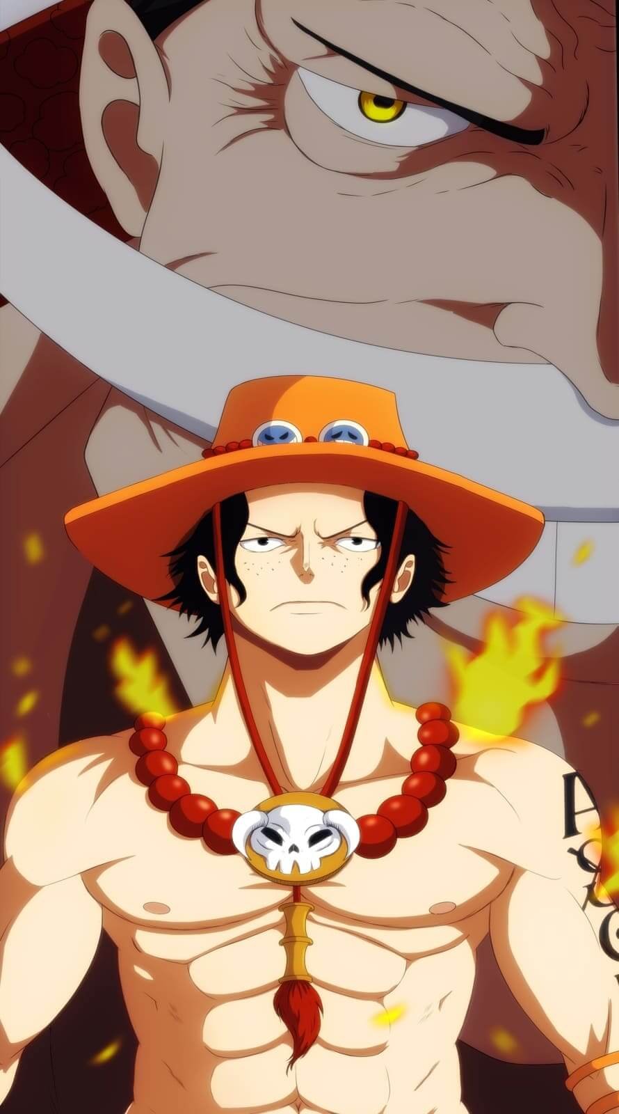 4K Ace one piece anime character wallpaper iPhone 14 pro max Wallpaper