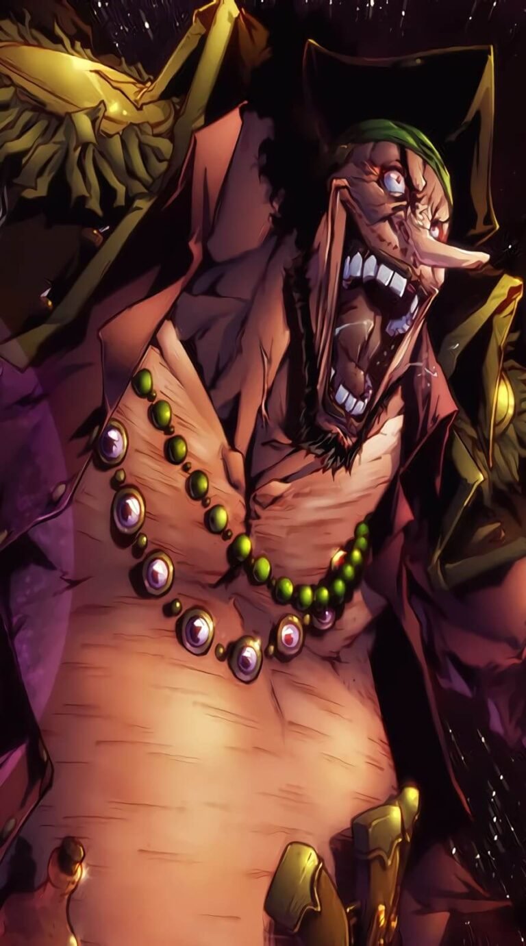 4K Art Blackbeard Marshall D Teach one piece anime character wallpaper iPhone 14 pro Wallpaper 10