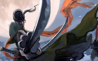 4K Digital art Roronoa Zoro one piece anime character wallpaper iPhone 14 pro Wallpaper 4