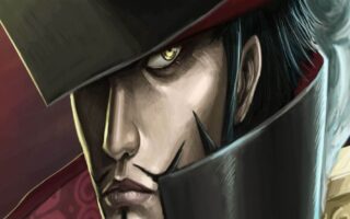 4K Dracule Mihawk Digi Art one piece anime character wallpaper iPhone 14 Wallpaper 79