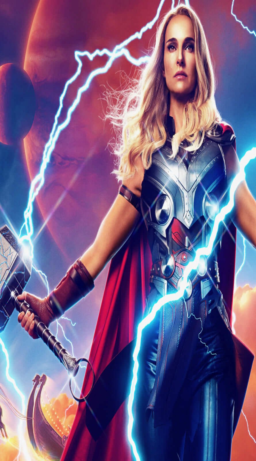 4K Film Thor Love And Thunder iPhone 14 pro Wallpaper