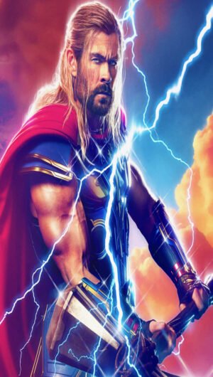 4K Film Thor Love And Thunder iPhone 14 pro Wallpaper 2
