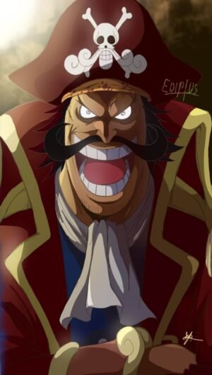 4K Gol d roger one piece anime character wallpaper 4k iPhone 14 pro max Wallpaper 4