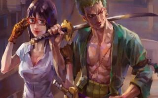 Best 4k Nico Robin and Zoro one piece anime character wallpaper iPhone 14 pro Wallpaper 3