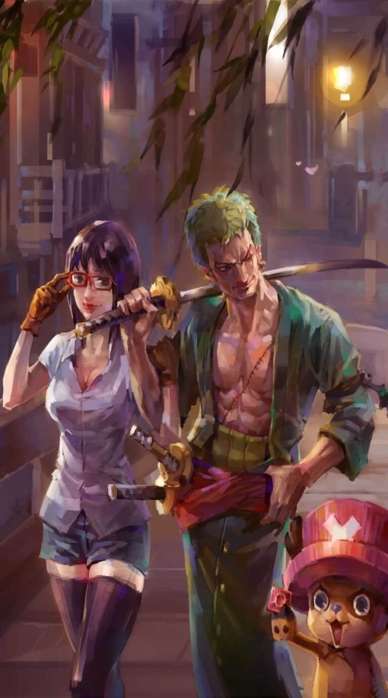 Best 4k Nico Robin and Zoro one piece anime character wallpaper iPhone 14 pro Wallpaper 3