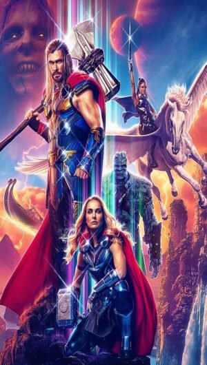 HD Jane Foster Thor Love And Thunder Ultra HD Wallpaper iPhone 14 background