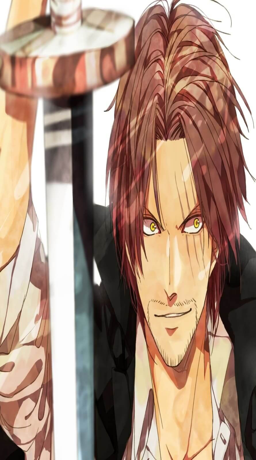 Shanks Yonko one piece anime character wallpaper iPhone 14 pro Wallpaper 9