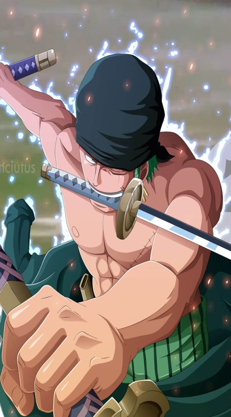 Top 4K Roronoa zoro art one piece anime character wallpaper iPhone 14 pro Wallpaper 17