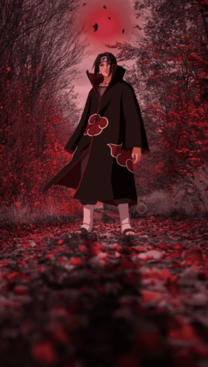 4K Moon iTachi Wallpaper for iPhone Backgrounds from Naruto anime