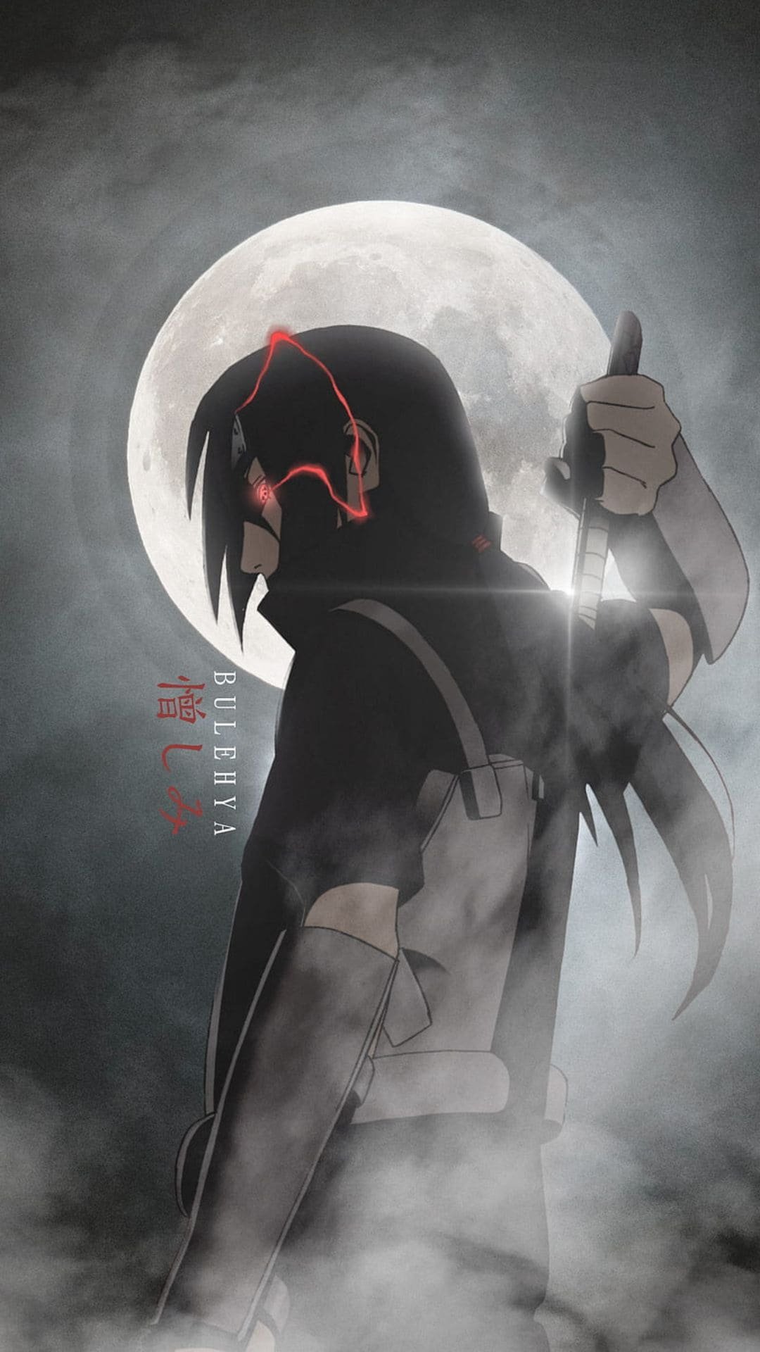 4K Moon iTachi Wallpaper for iPhone Backgrounds from Naruto anime 10