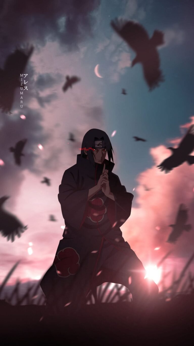 4K Moon iTachi Wallpaper for iPhone Backgrounds from Naruto anime 12