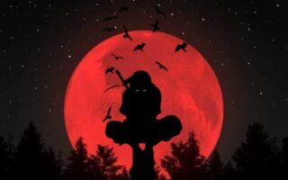 4K Moon iTachi Wallpaper for iPhone Backgrounds from Naruto anime 14