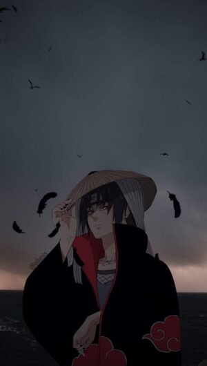 4K Moon iTachi Wallpaper for iPhone Backgrounds from Naruto anime 17