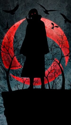 4K Moon iTachi Wallpaper for iPhone Backgrounds from Naruto anime 18