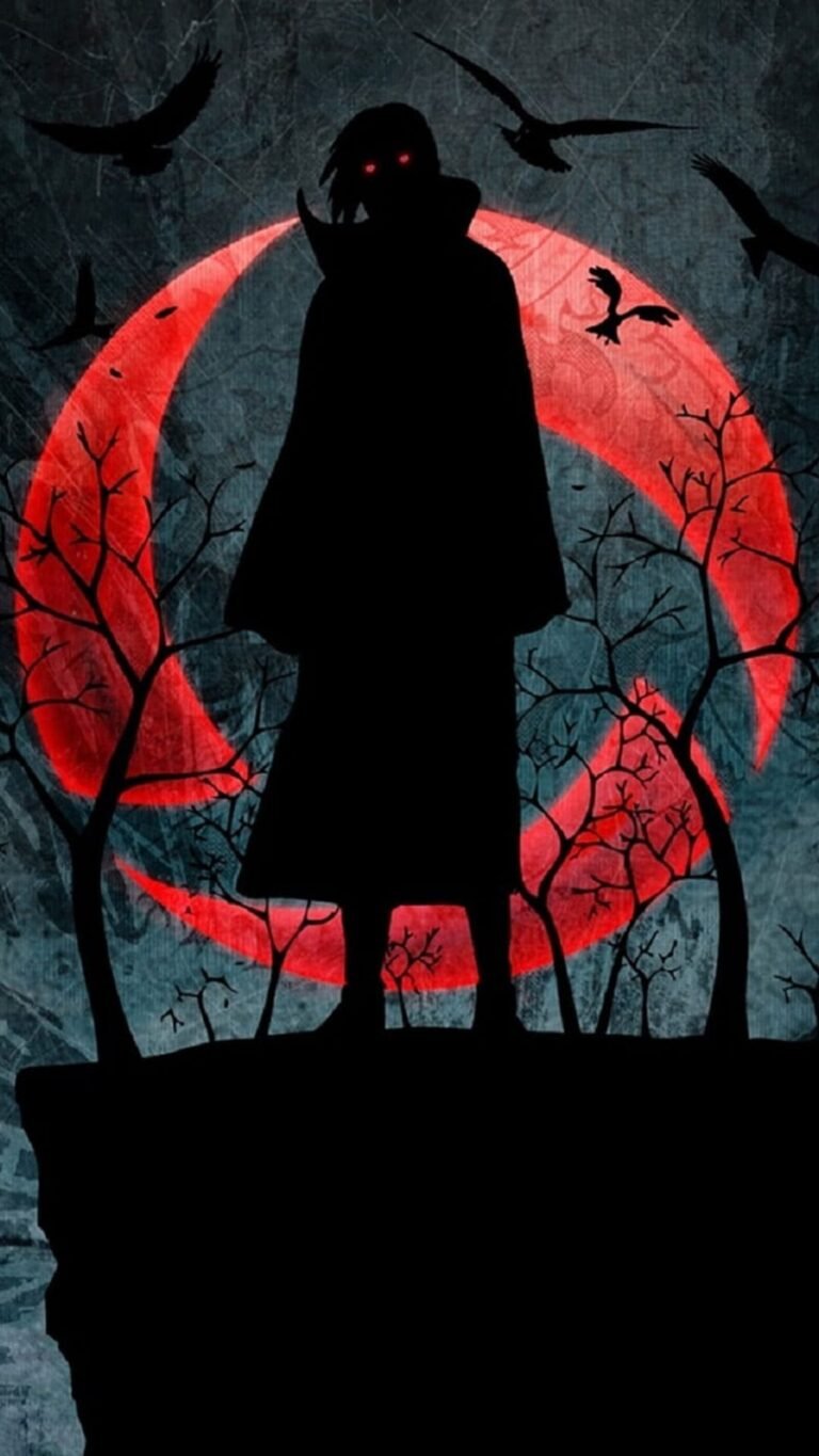 4K Moon iTachi Wallpaper for iPhone Backgrounds from Naruto anime 18