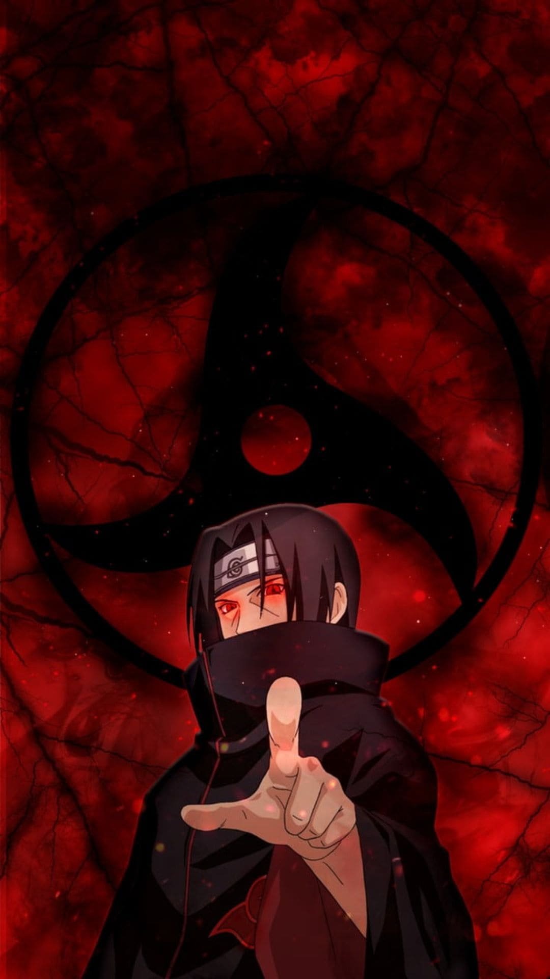 4K Moon iTachi Wallpaper for iPhone Backgrounds from Naruto anime 2