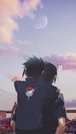 4K Moon iTachi Wallpaper for iPhone Backgrounds from Naruto anime 20